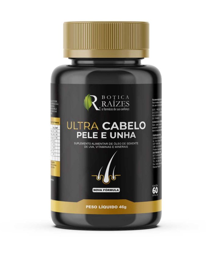 Ultra Cabelo Pele e Unha 60 Cápsulas