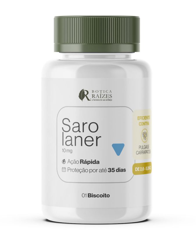 Biscoito Anti-Pulgas Sarolaner 10mg 2,6 -5kg