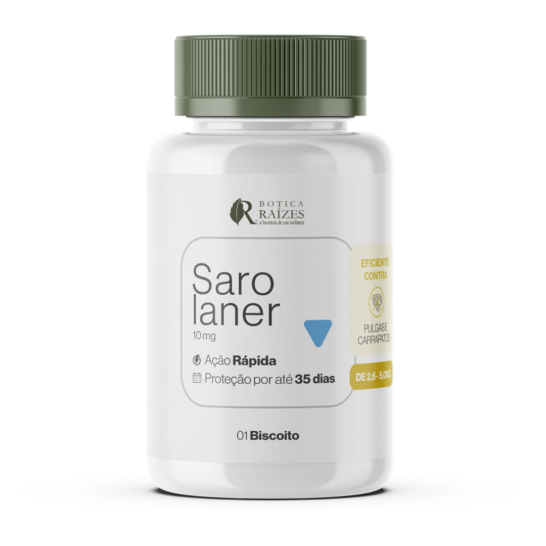 Biscoito Anti-Pulgas Sarolaner 10mg 2,6 -5kg